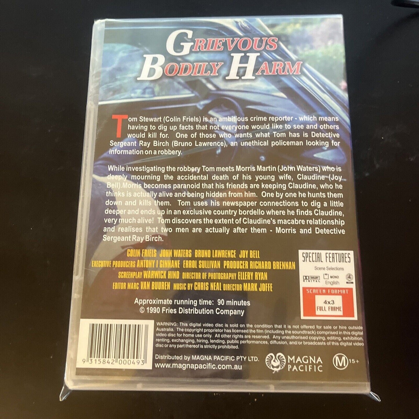 Grievous Bodily Harm (DVD, 1988) Colin Friels, John Waters, NEW Region 4