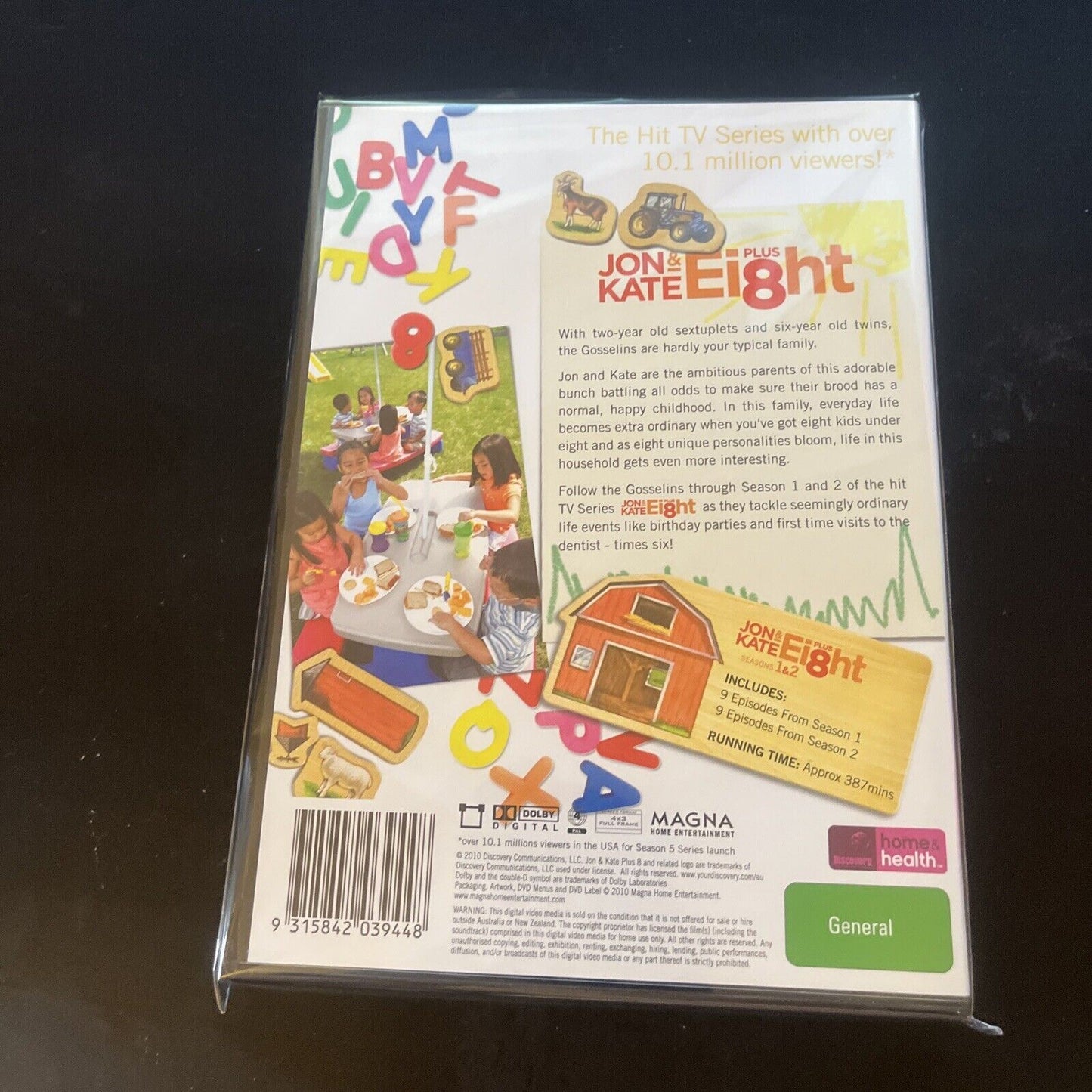 Jon & Kate Plus Eight : Season 1 & 2 (DVD, 2007, 2-Disc) NEW Region 4