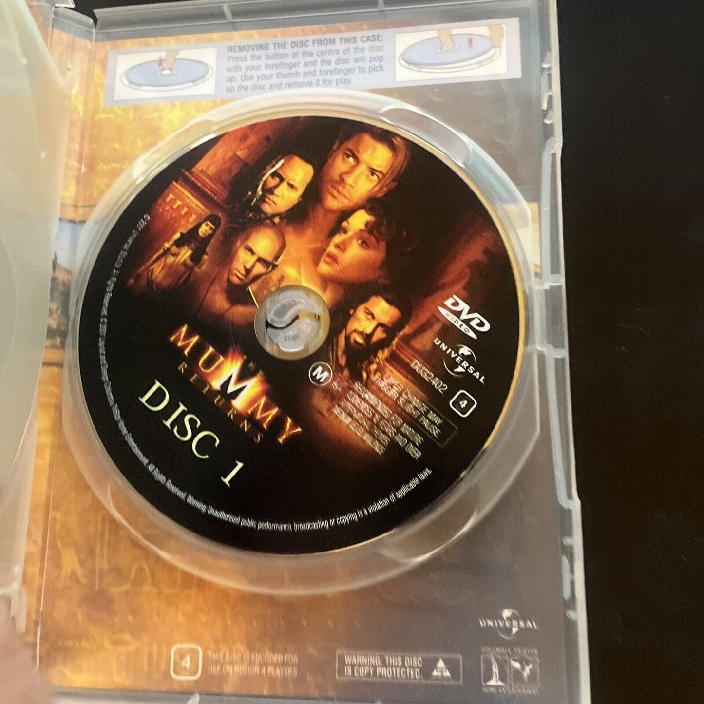 The Mummy / The Mummy Returns (DVD, 2001, 3-Disc) Brendan Fraser Region 4