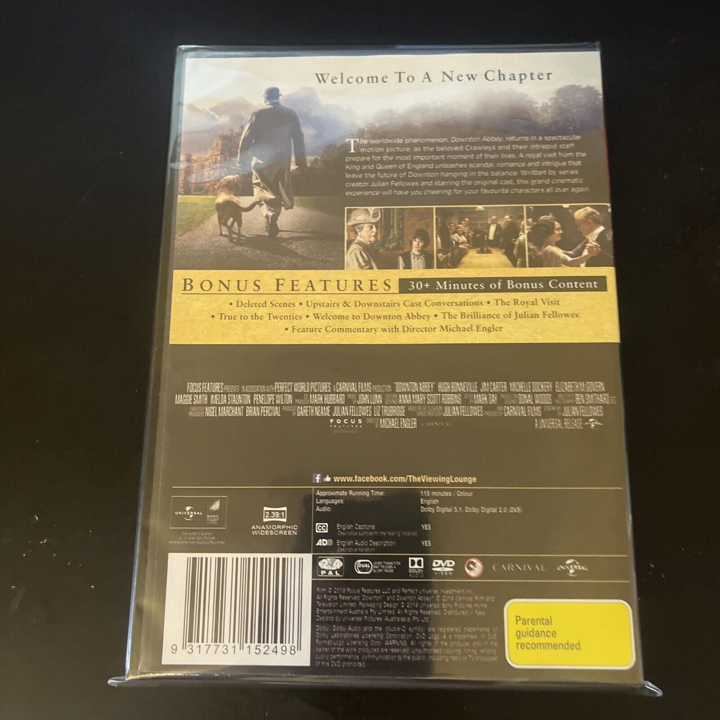 Downton Abbey - The Motion Picture (DVD, 2019) Hugh Bonneville, NEW Region 4&2