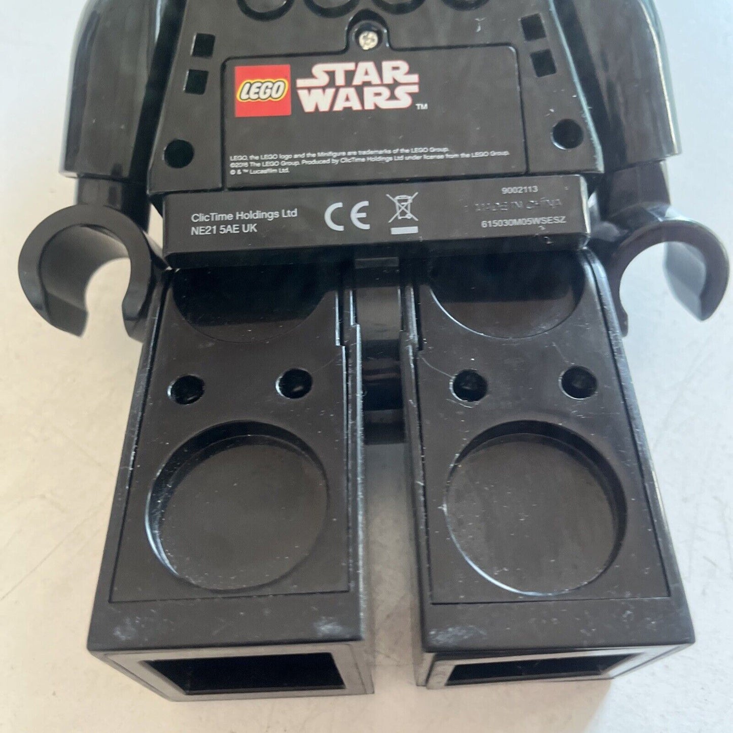 Lego Star Wars Darth Vader Alarm Clock 9.5" Tall 9002113 2016