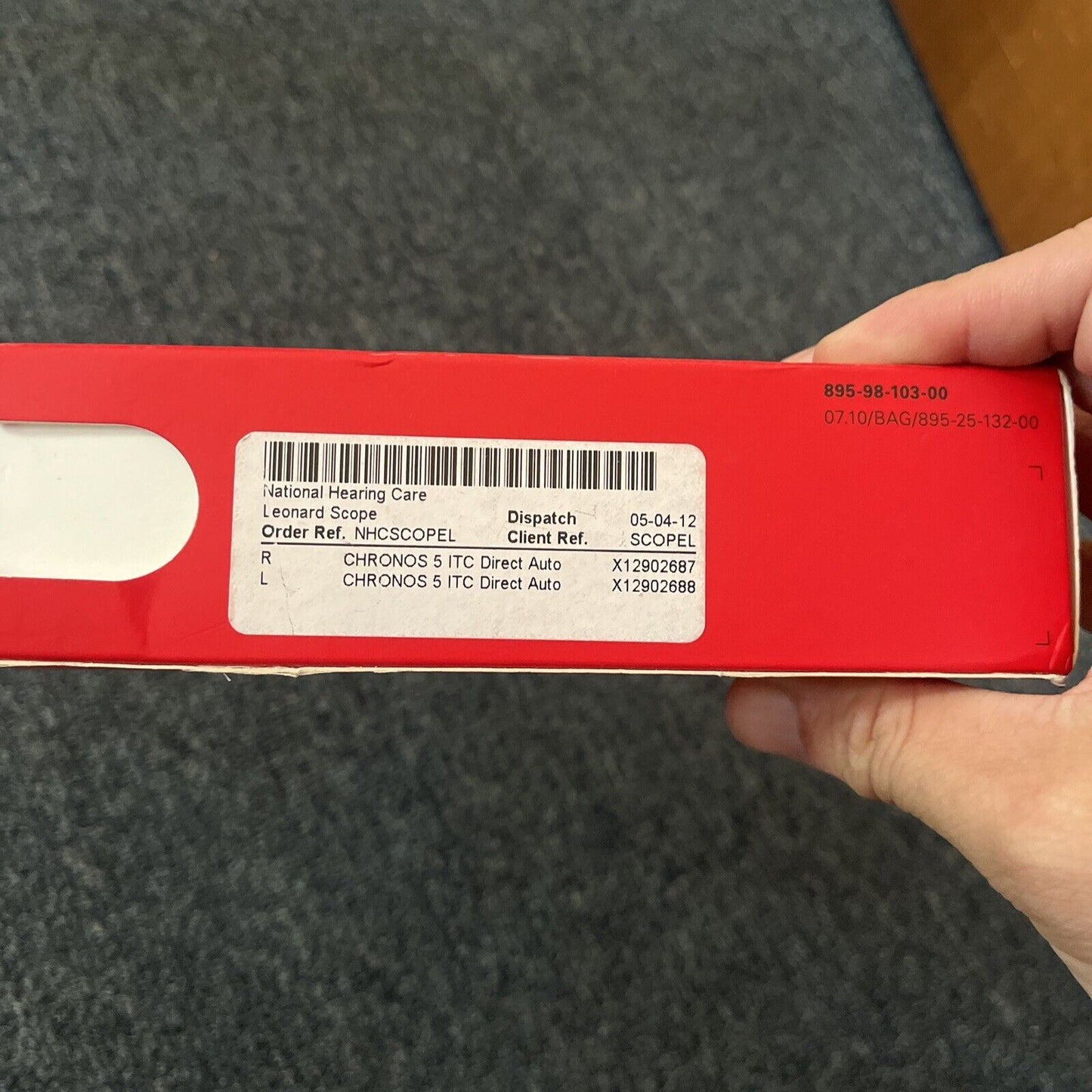 Bernafon Hearing Aid Chronos 5 12 0CN5 ITCD *Untested*