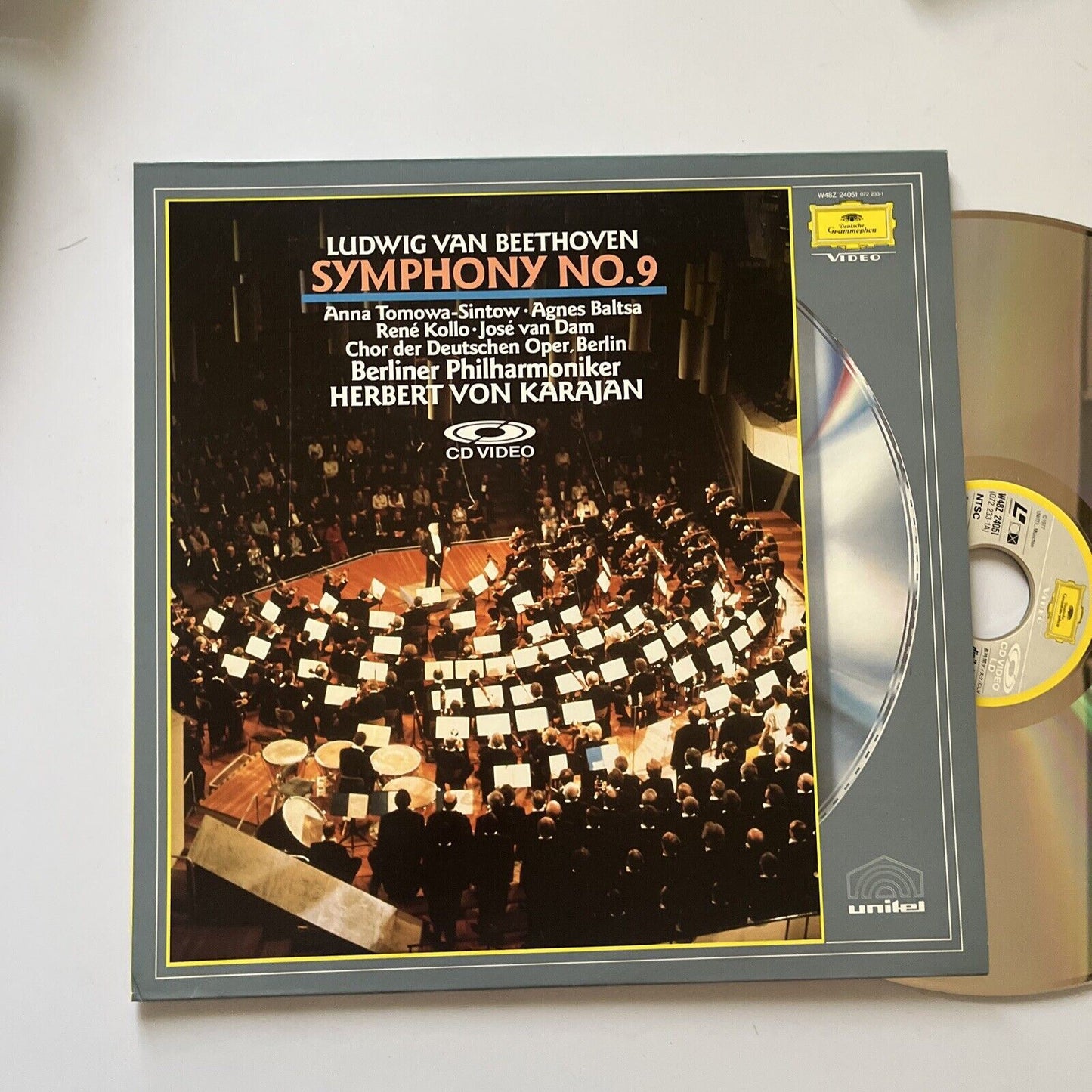 Berliner Philharmoniker - Ludwig Van Beethoven Symphony No 9 Laserdisc 1989 NTSC