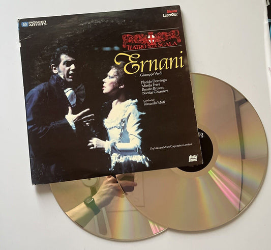 Verdi Ernani - Domingo, Freni, Bruson, Ghiaurov, Opera Laserdisc 1982 2-Disc