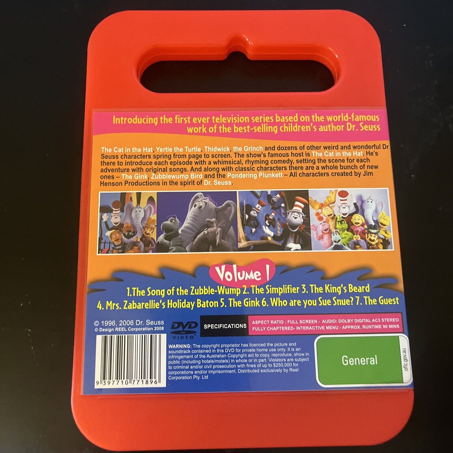 The Wubbulous World of Dr. Seuss Vol. 1 (DVD, 1996) Region 4