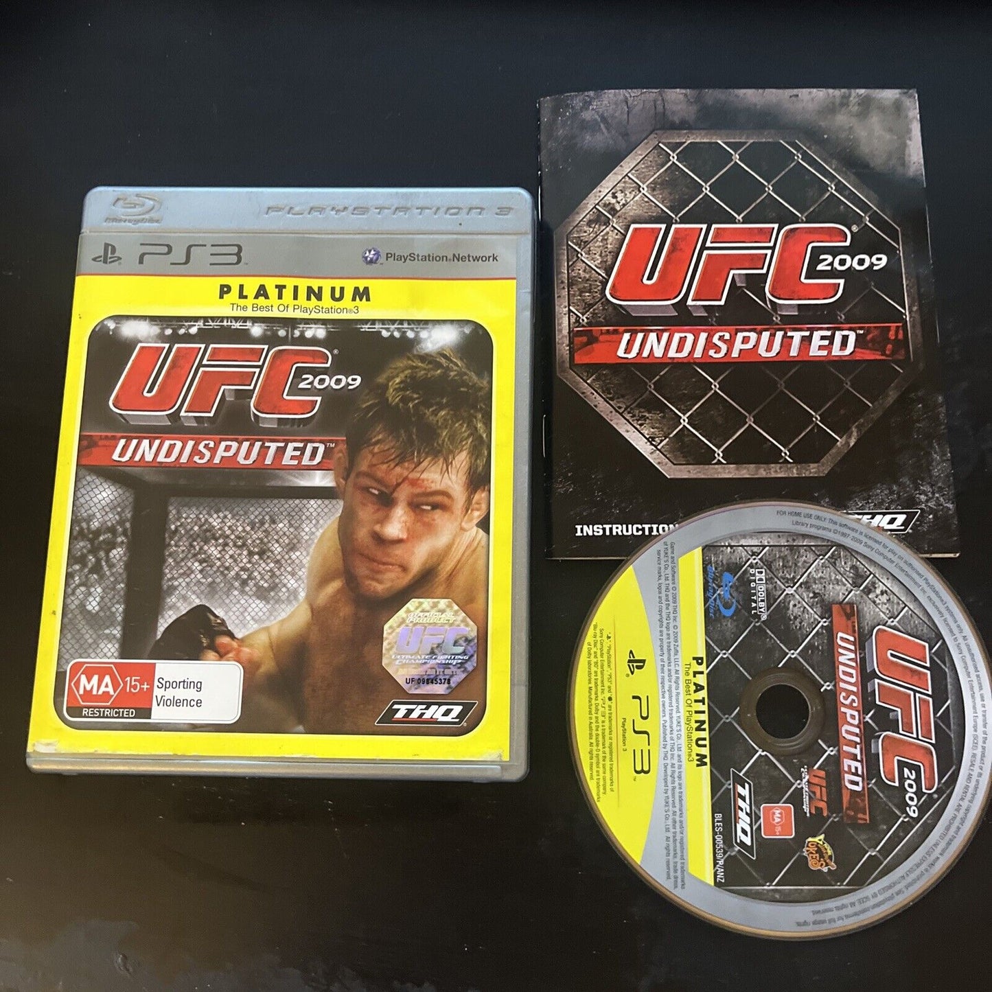 UFC 2009 Undisputed - Sony PlayStation 3 PS3 Game with manual