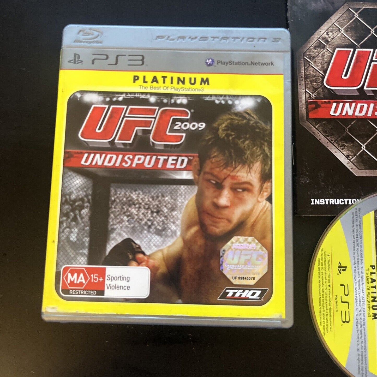 UFC 2009 Undisputed - Sony PlayStation 3 PS3 Game with manual