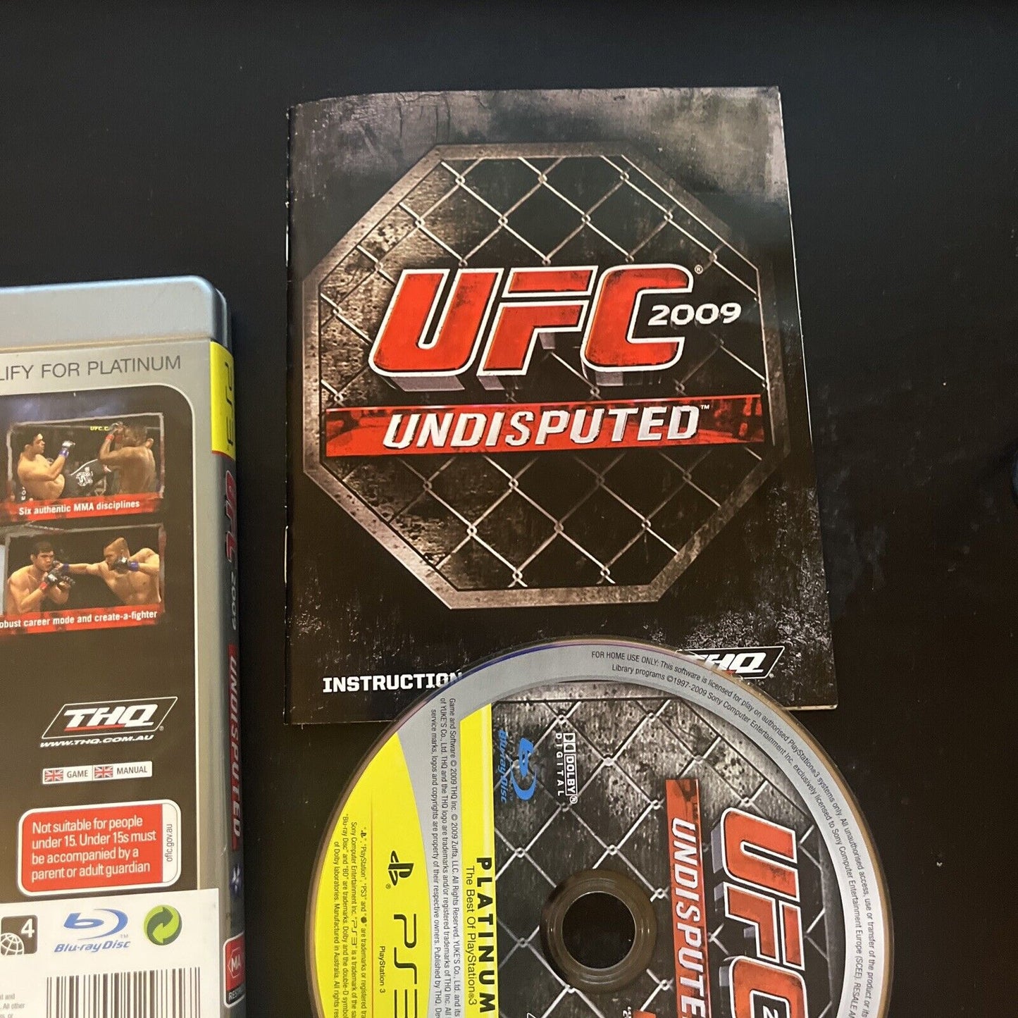 UFC 2009 Undisputed - Sony PlayStation 3 PS3 Game with manual