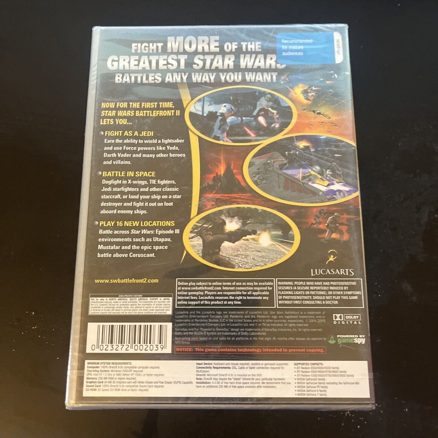 *New Sealed* Star Wars: Battlefront II 2 - PC CDROM Windows Game 2005