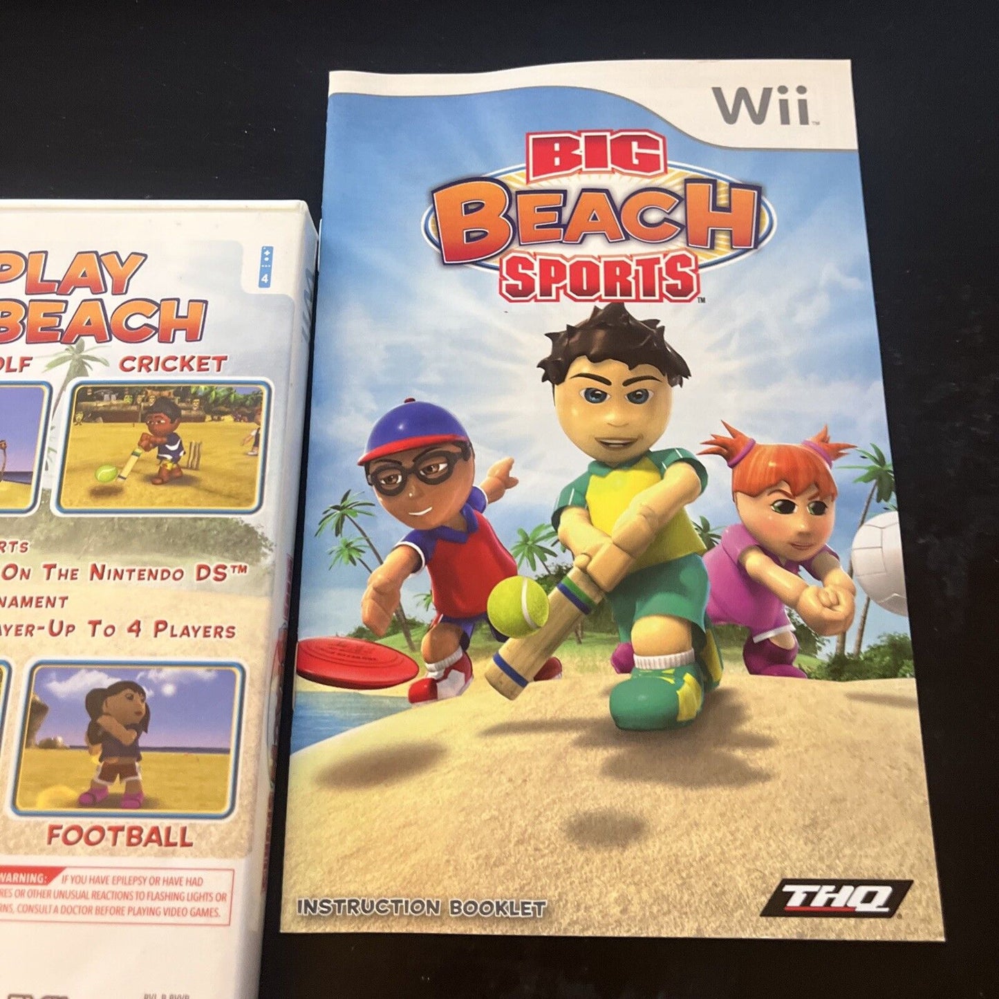 Big Beach Sports Nintendo Wii Manual PAL