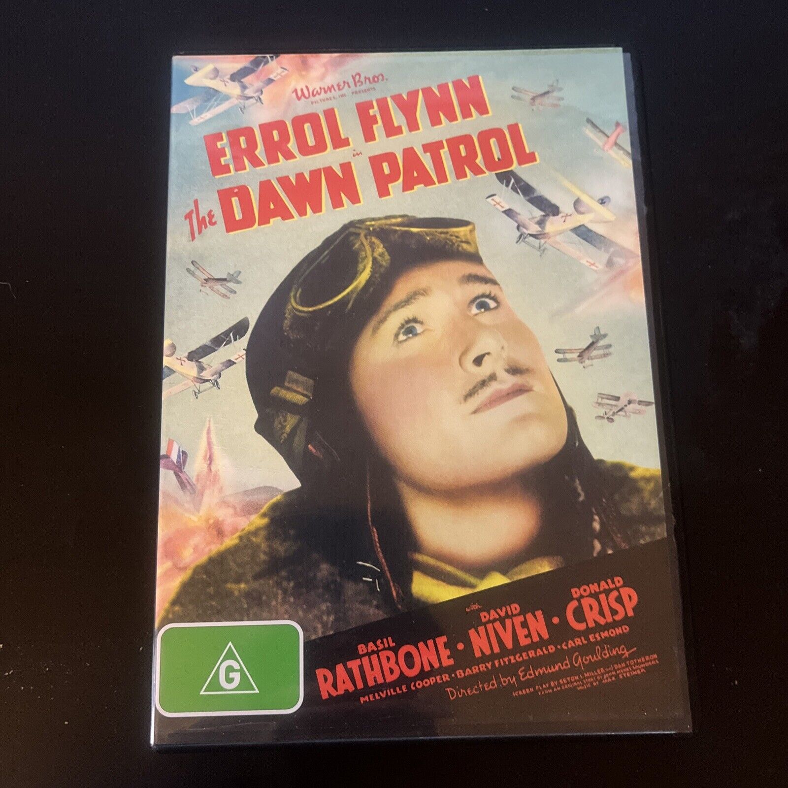 The Dawn Patrol DVD 1938 Errol Flynn David Niven Basil