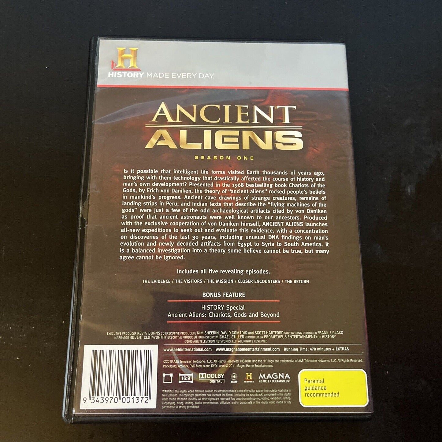 Ancient Aliens : Season 1 (DVD, 2010, 3-Disc) NEW Region 4