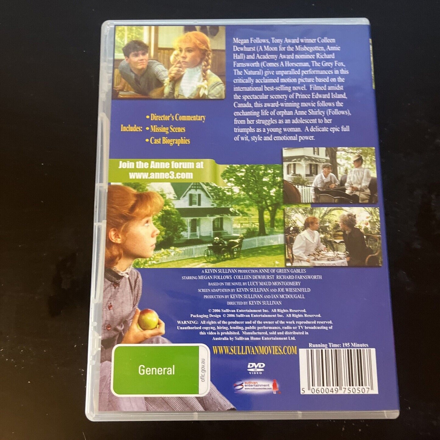 Anne Of Green Gables (DVD, 1983) Megan Follows, Colleen Dewhurst NEW All Regions