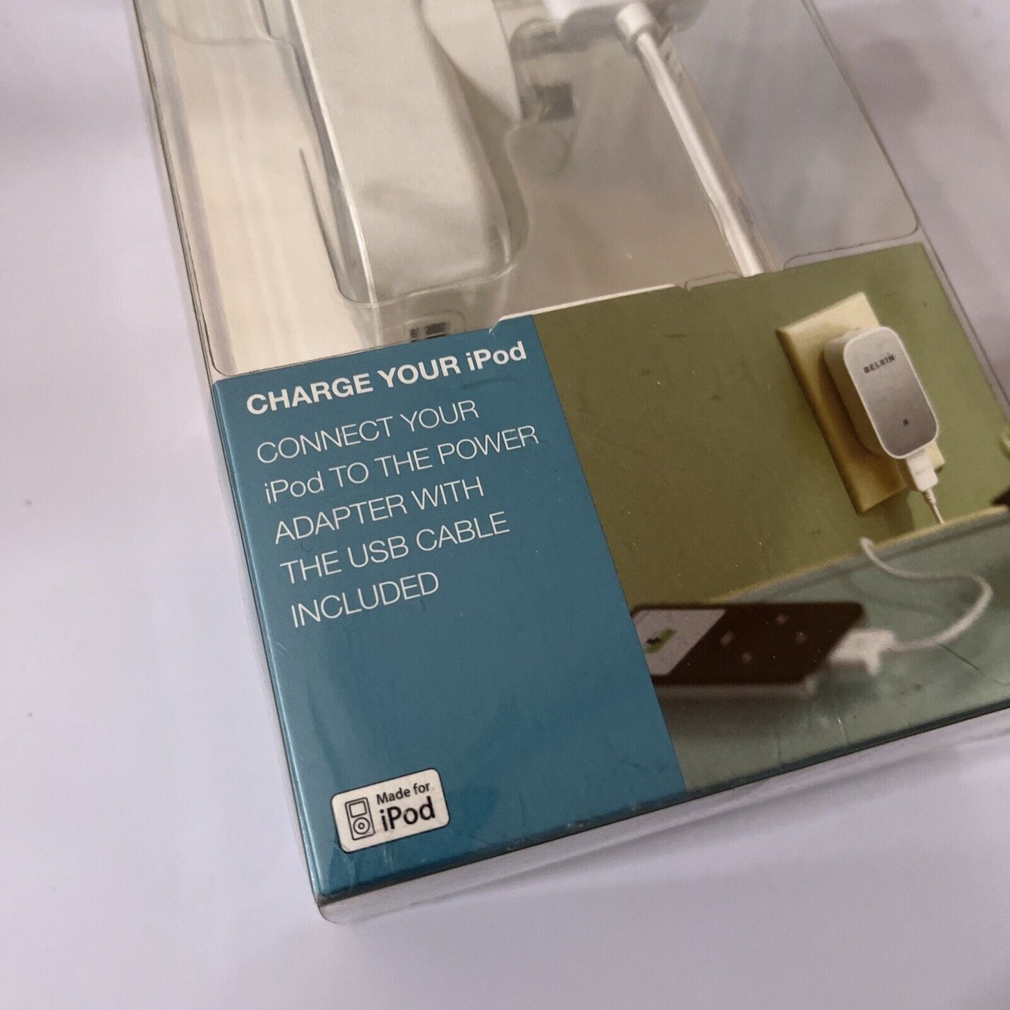 Belkin Power Adapter With Charging Cable For 30-Pin iPod iPhone iPad *New*