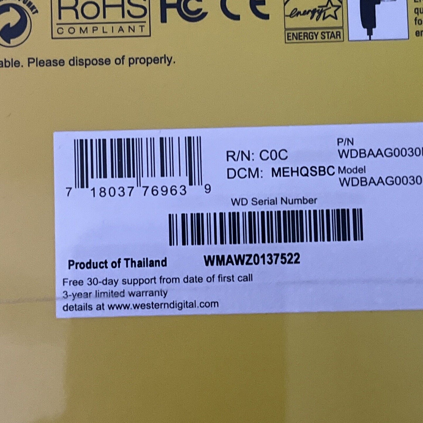 *New* Western Digital WD My Book For Mac External Hard Drive 3TB USB 2.0