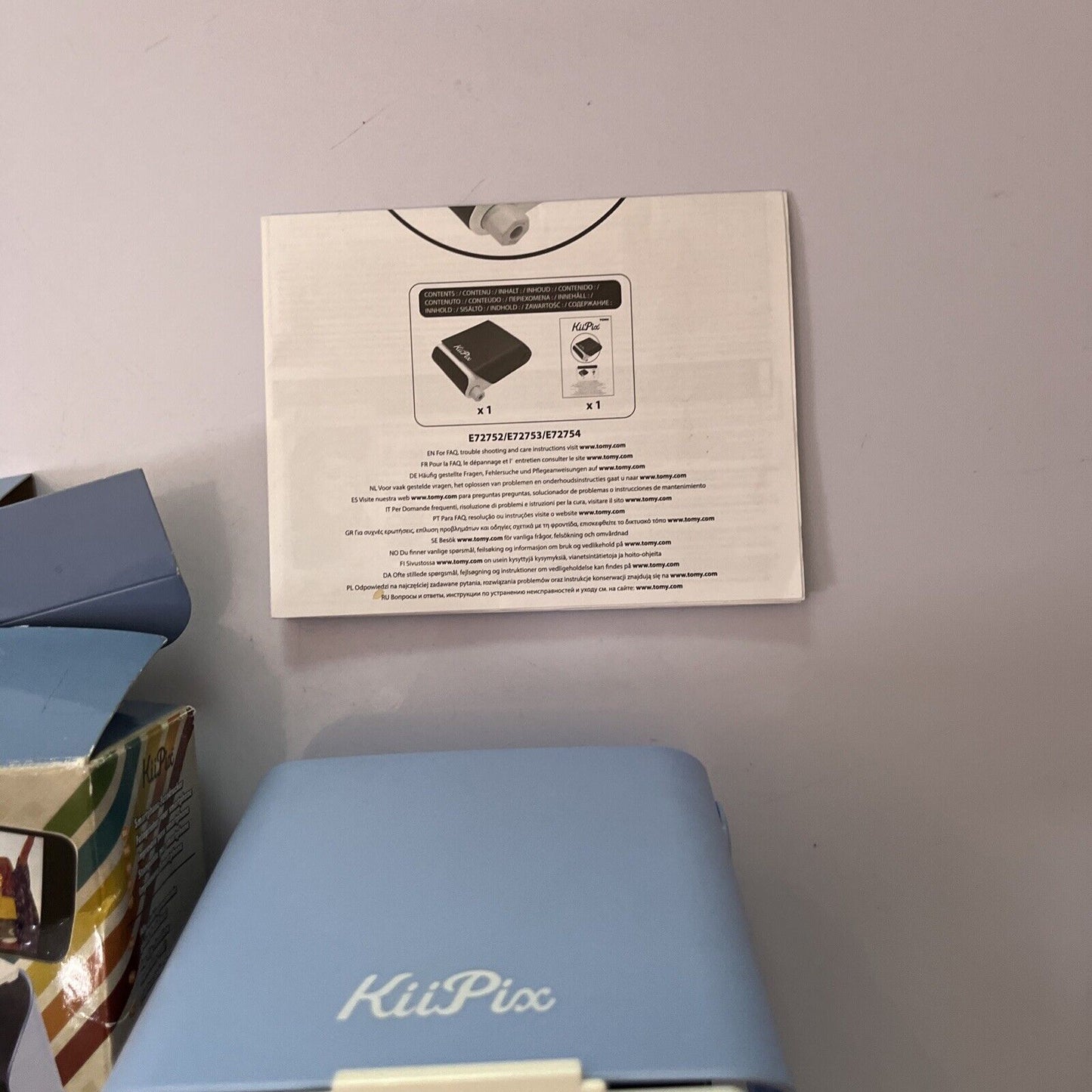 TOMY KiiPix Photo Printer - Sky Blue