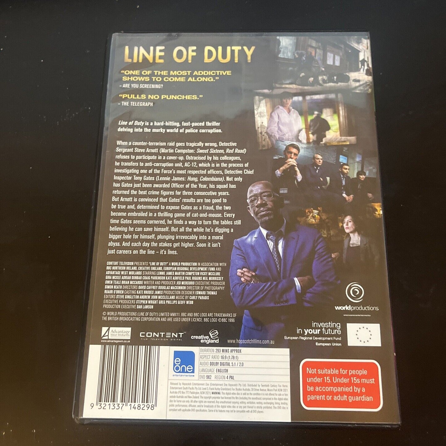 Line Of Duty : Season 1 (DVD, 2012, 2-Disc) Martin Compston, NEW Region 4