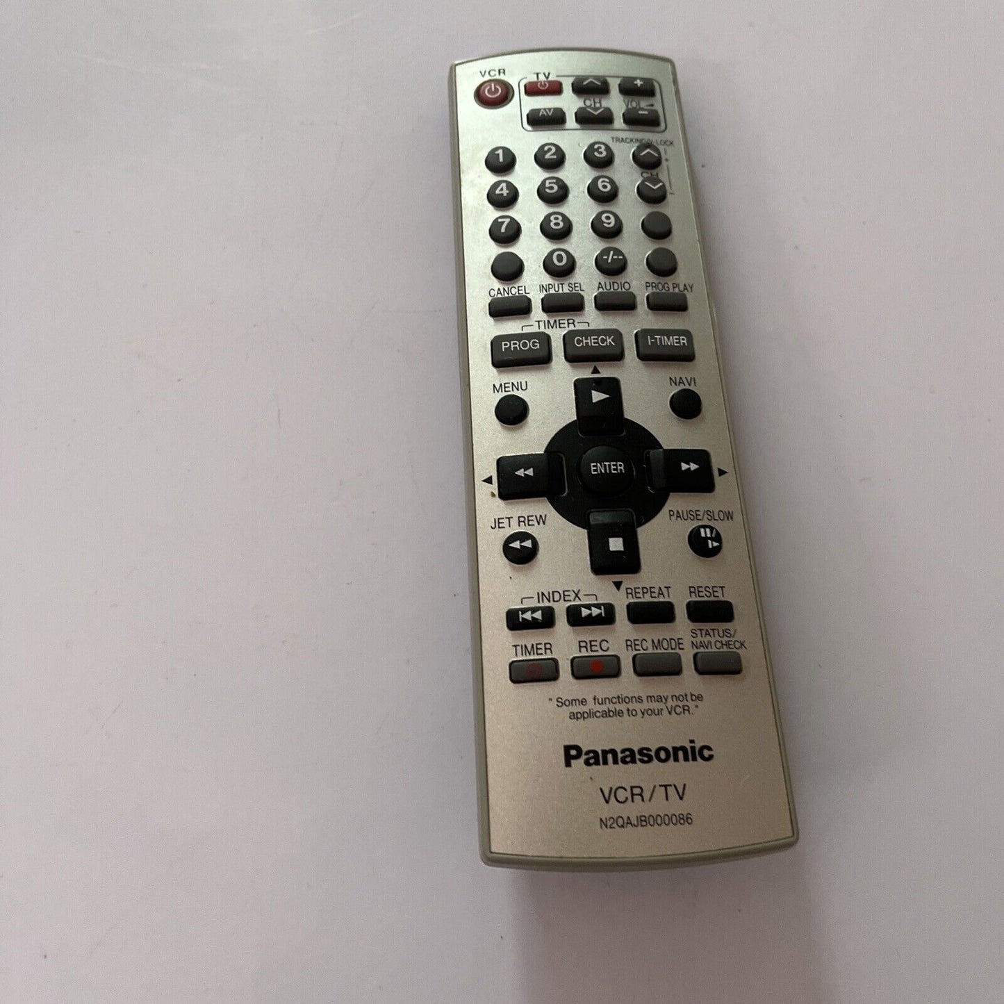 Genuine Panasonic N2QAJB000086 Remote Control For VCR TV