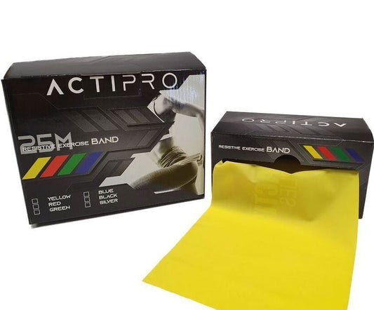 Actipro Theraband Resistance Training Exercise Band 1.5m 5m 25m Light-to-Heavy