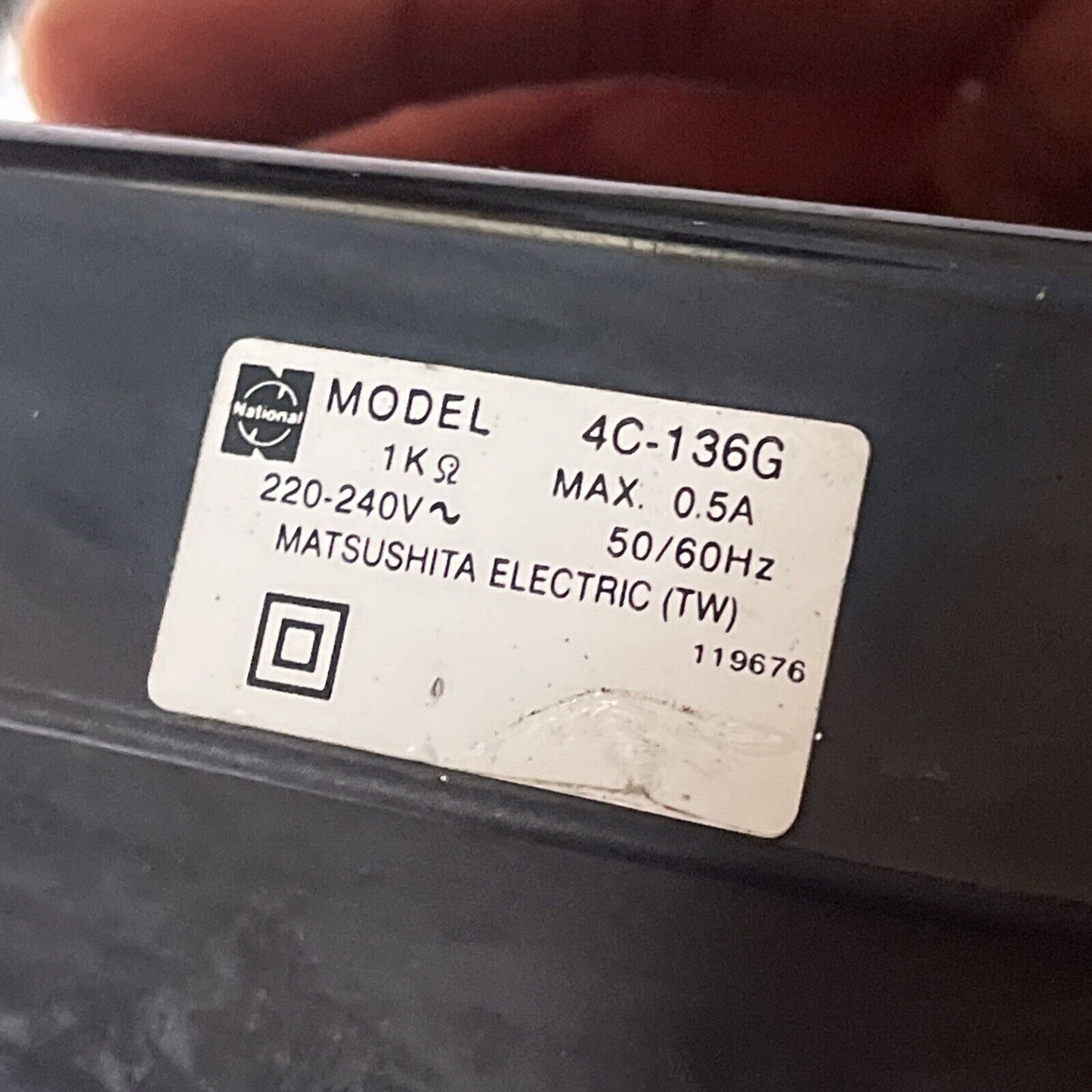 National Sewing Machine Foot Pedal Power Controller Model 4X-136G