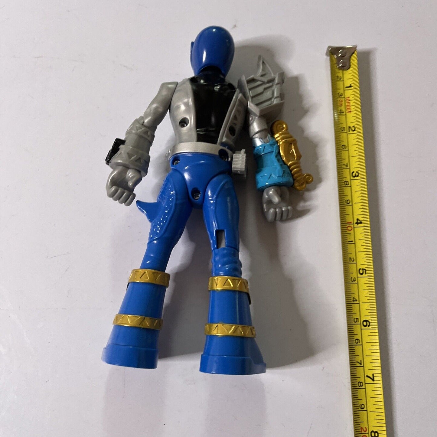 3x Power Rangers 6.5" Action Figures: Blue & Red Ranger 2021, Shockhorn