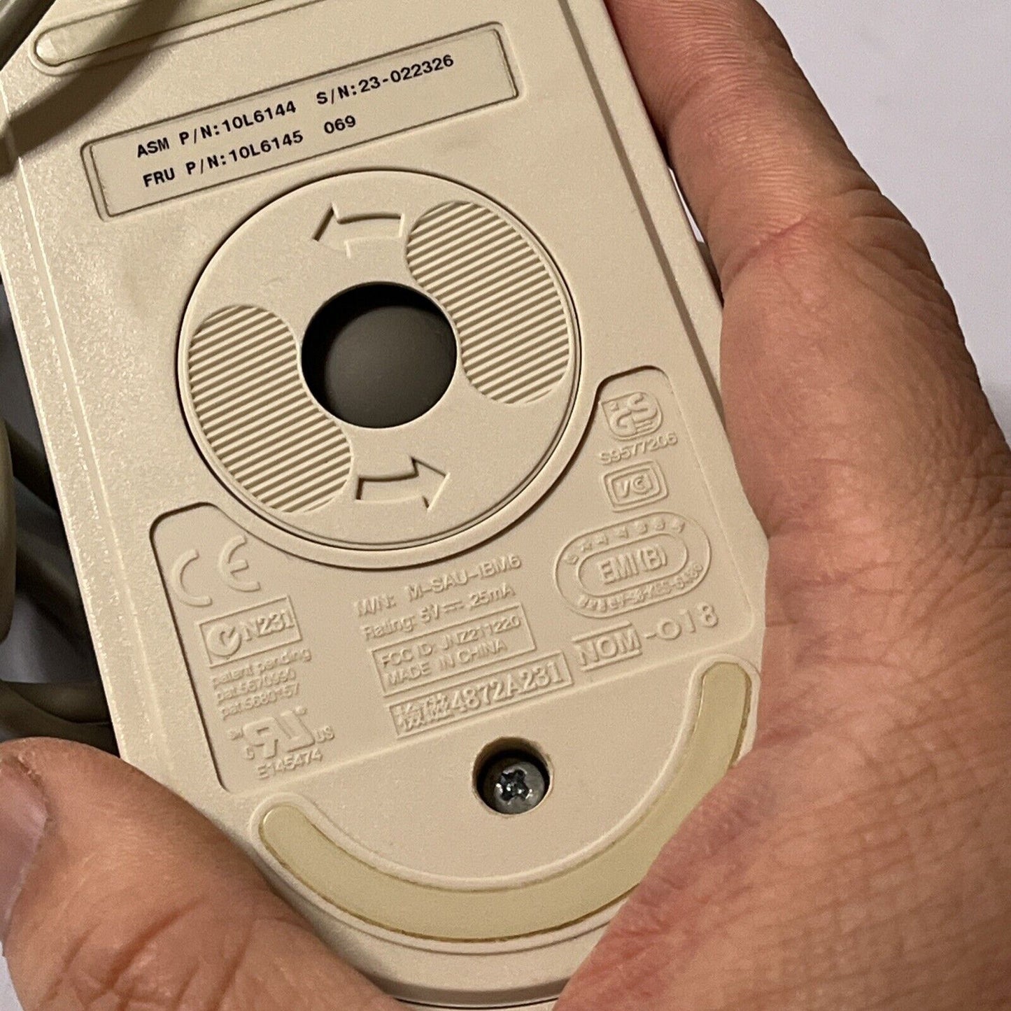 Vintage IBM Trackball Mouse PS/2 Port Model: M-SAU-IBM6