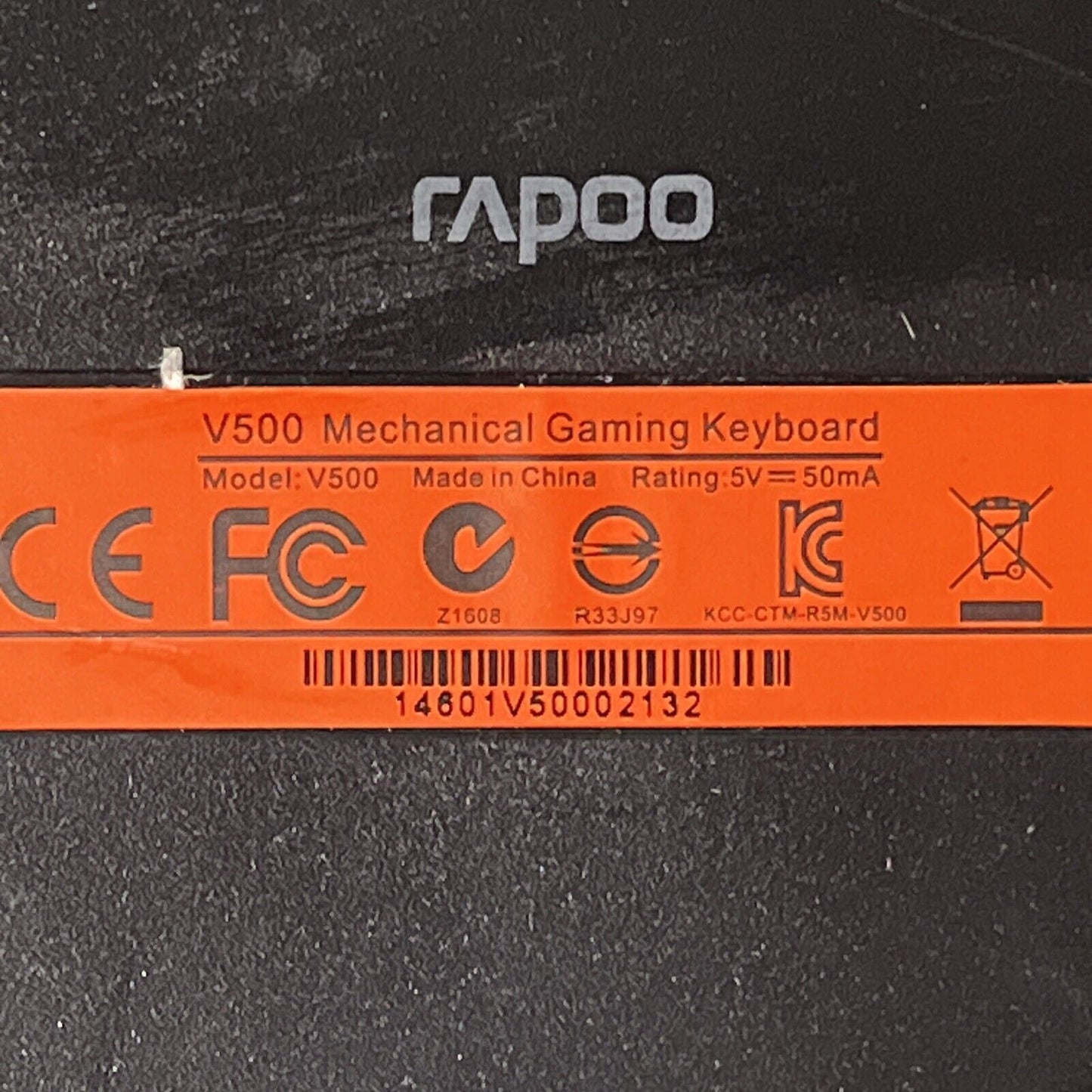 Rapoo Mechanical Gaming Keyboard V500 *1 Volume Key Is Missing But Device Works*