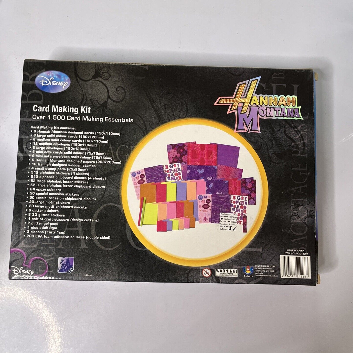 Hannah Montana Disney Card Making Kit *New*