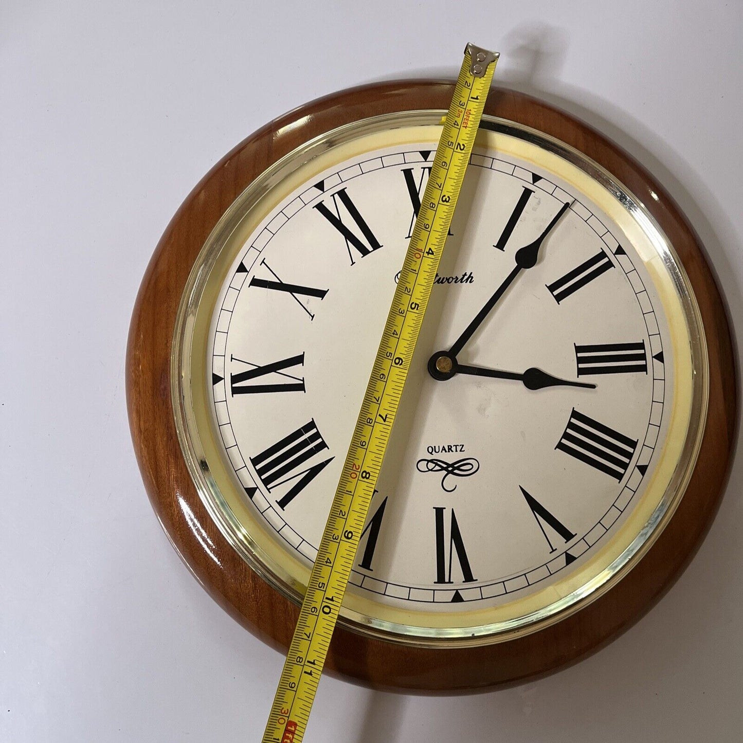 Wentworth Wall Clock 30cm Diameter Wood