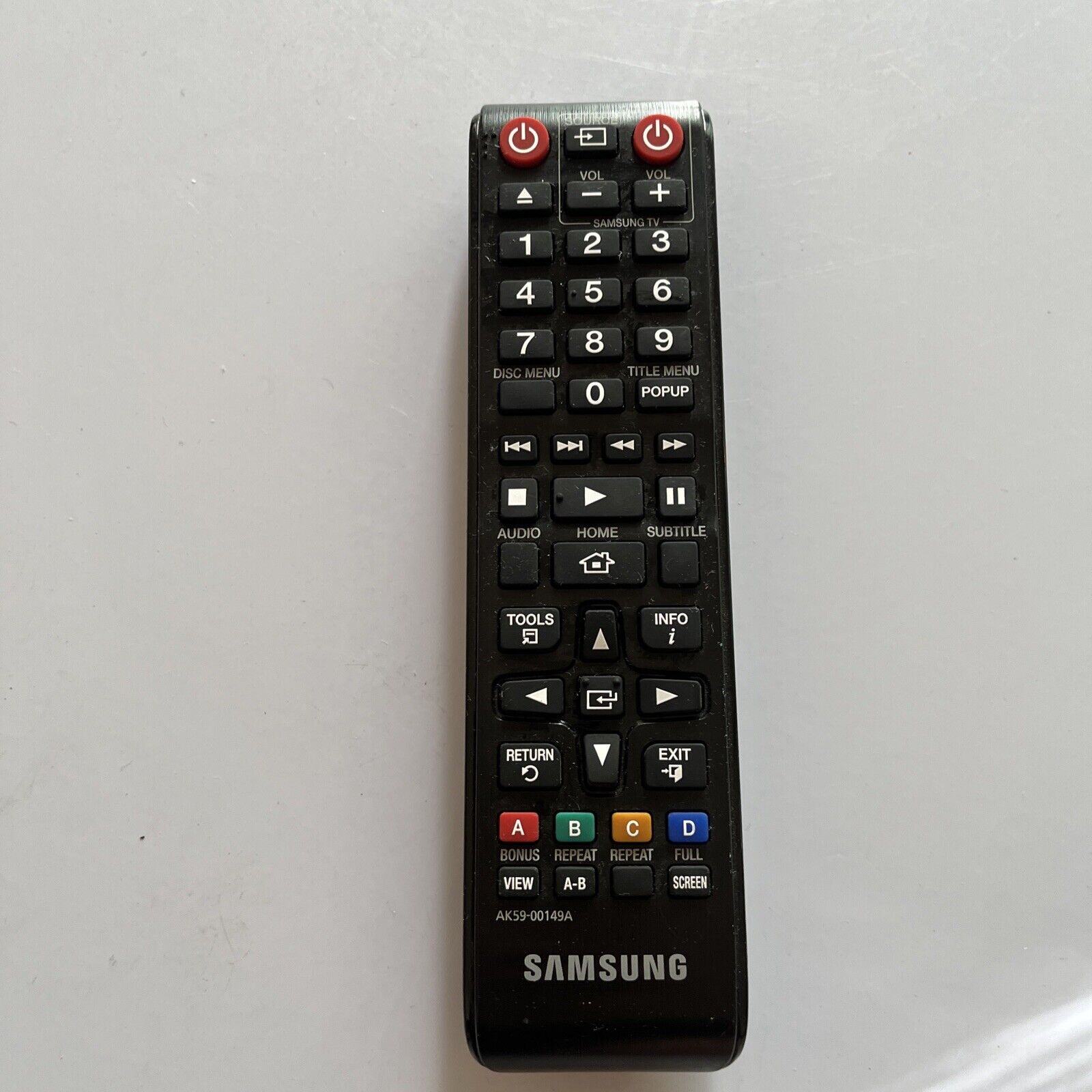 Genuine Samsung AK5900149A Remote Control for Bluray Player Retro Unit