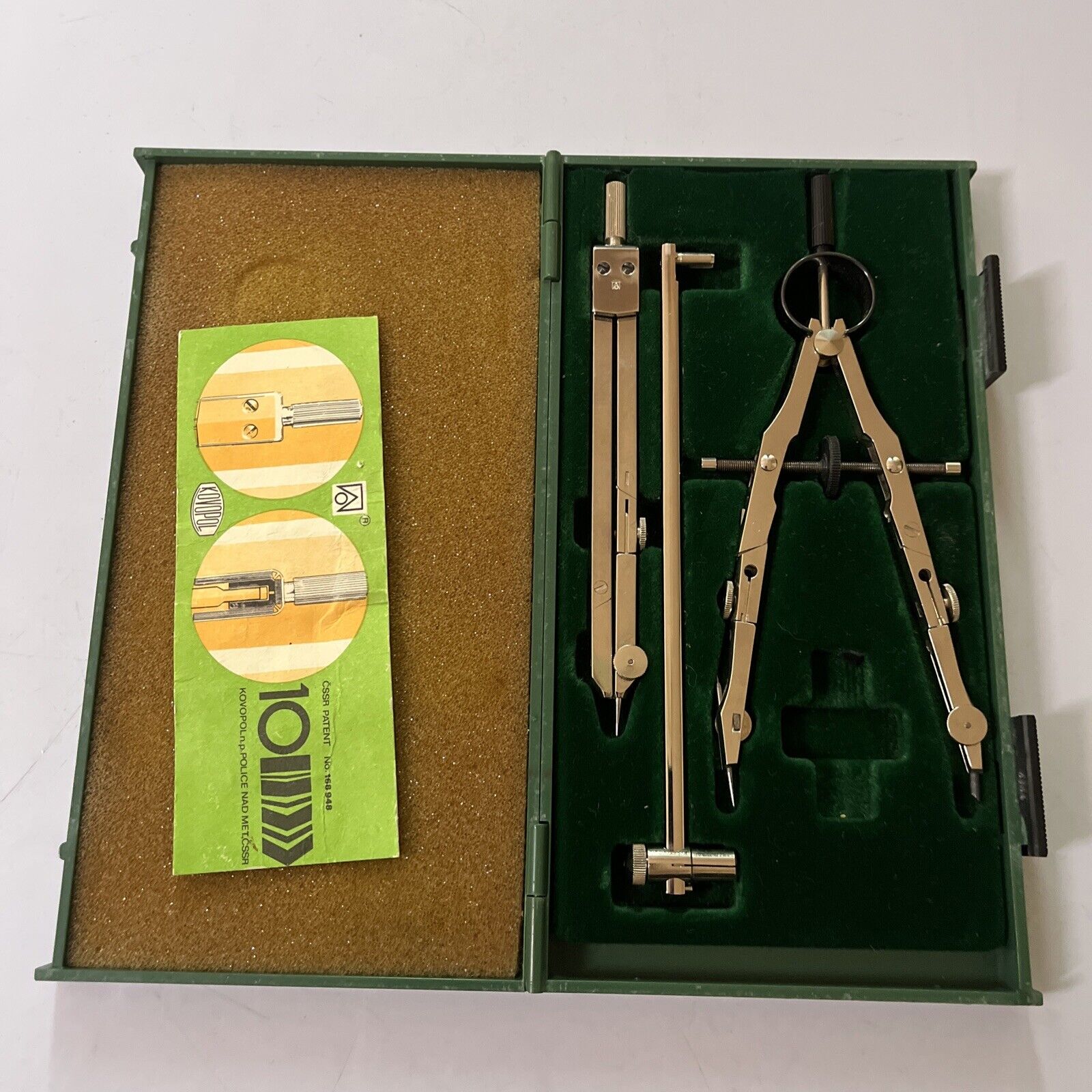 Jasco Kin Compass Technical Drawing Set 724AP - Made in Czechoslovakia –  Retro Unit