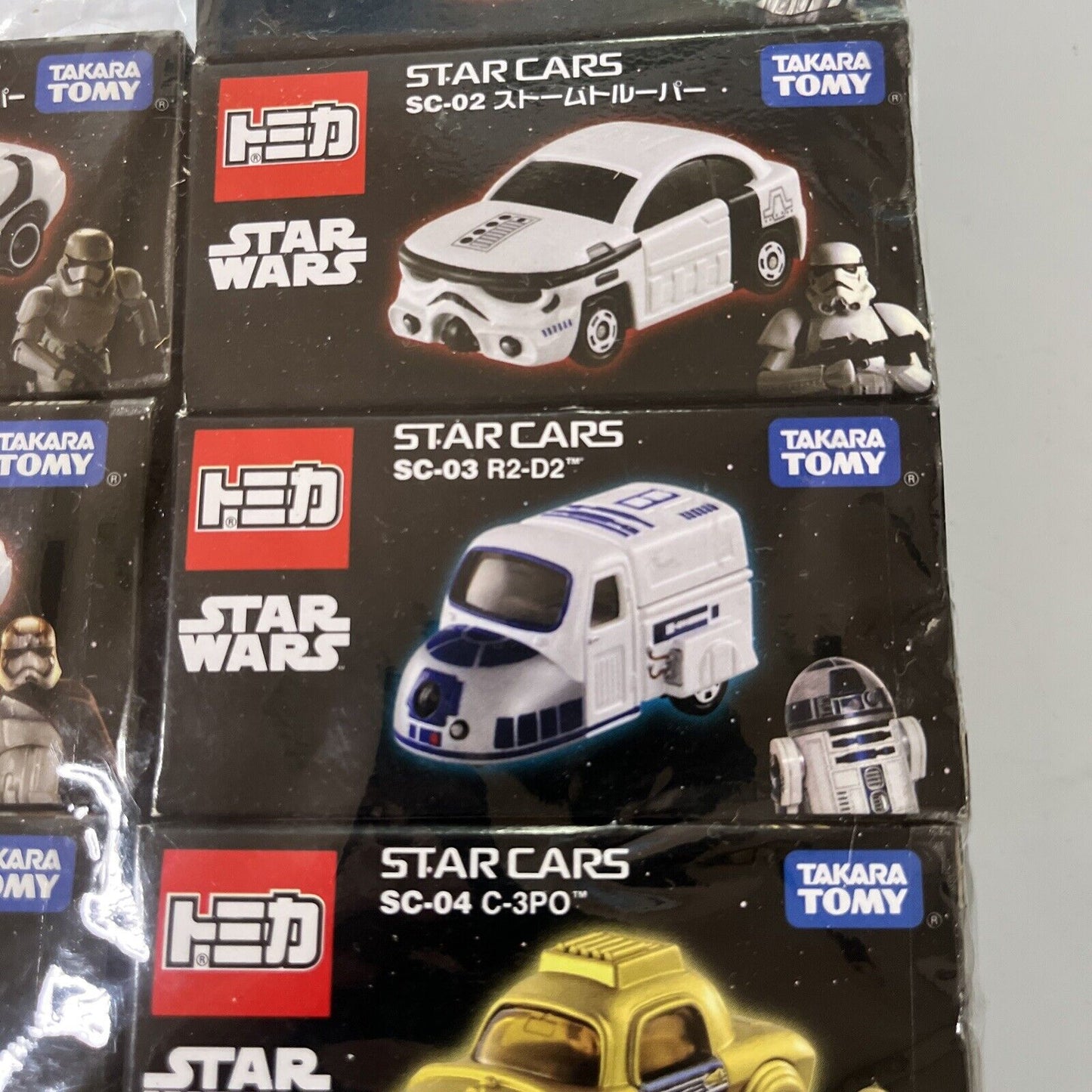 9x Star Wars Star Cars Takara Tomy Die Cast Cars *New*