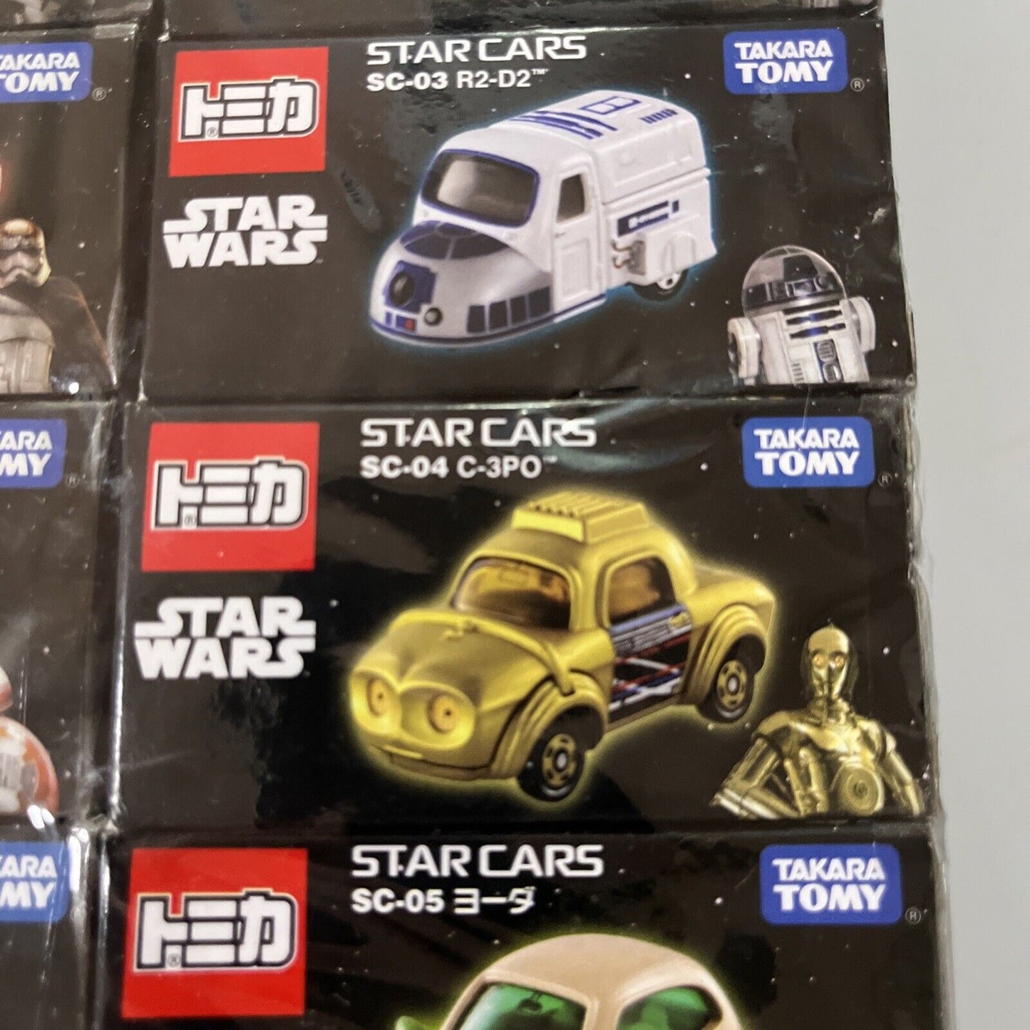 9x Star Wars Star Cars Takara Tomy Die Cast Cars *New*