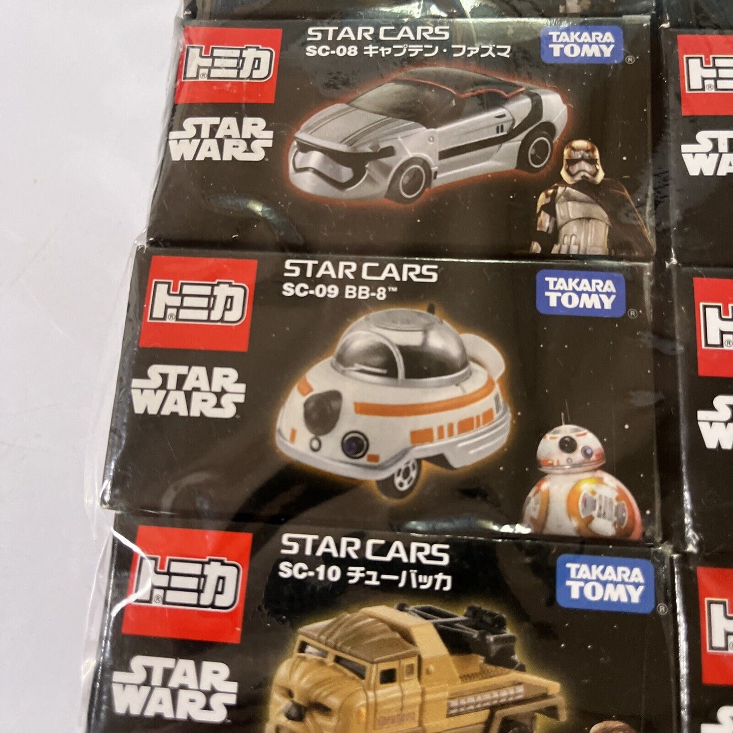 9x Star Wars Star Cars Takara Tomy Die Cast Cars *New*