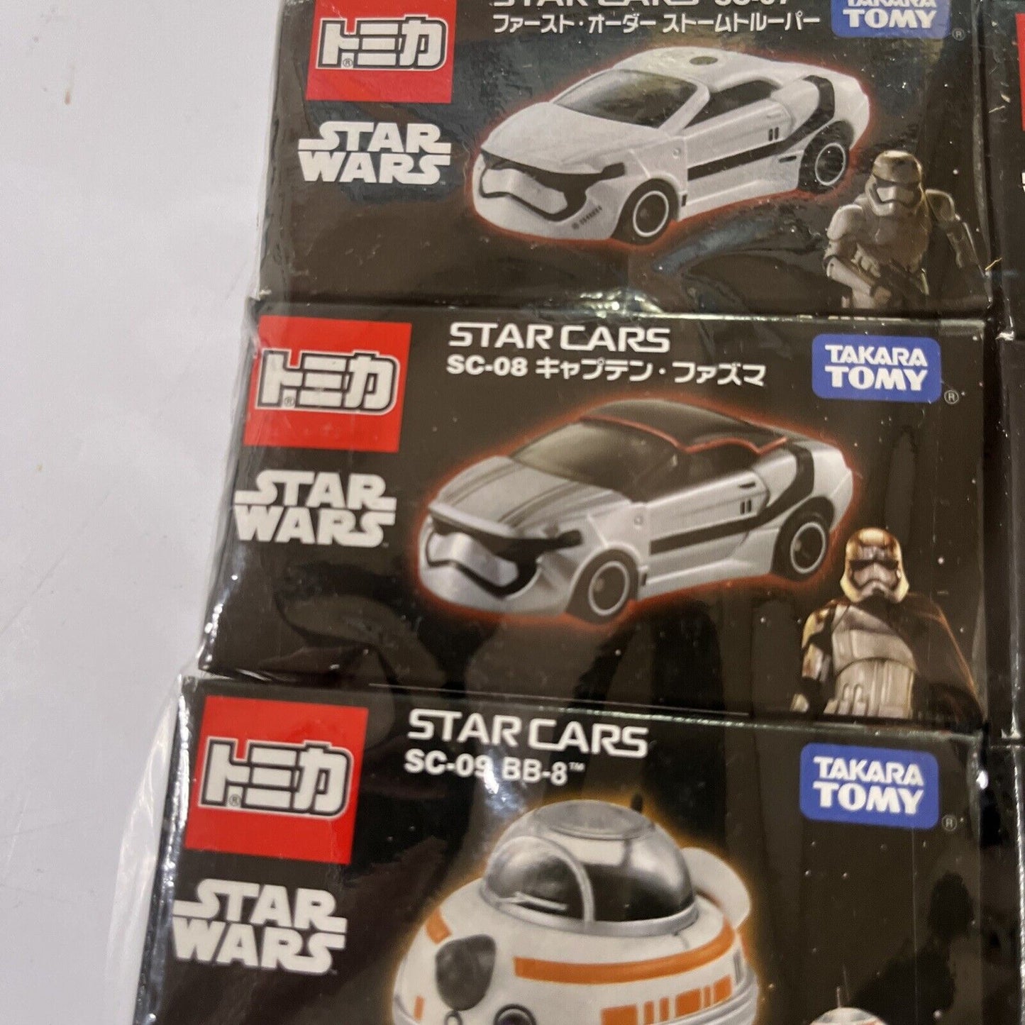 9x Star Wars Star Cars Takara Tomy Die Cast Cars *New*