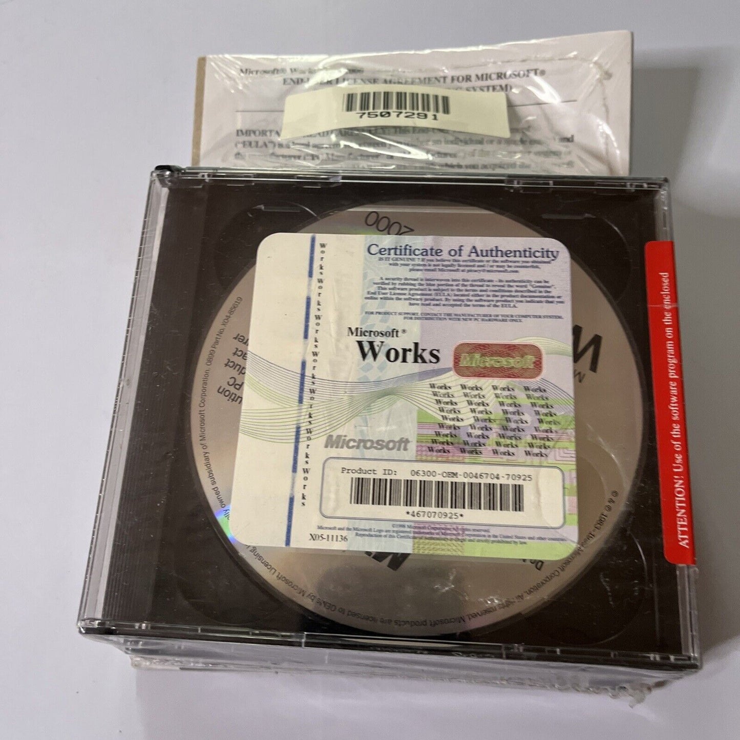 Microsoft Works Suite 2000 & Microsoft Word 2000 *New Sealed*