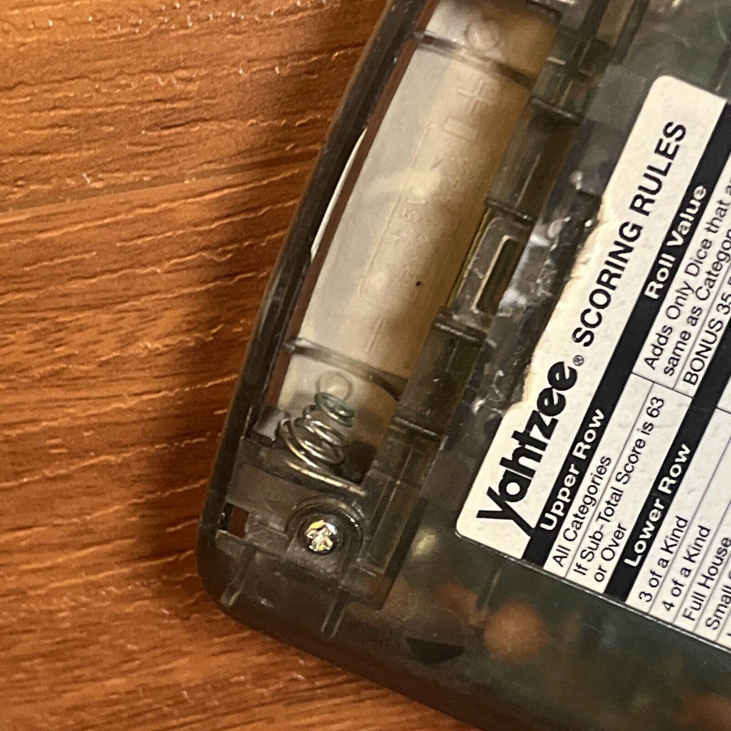 Yahtzee Electronic Handheld Game 1995 4511