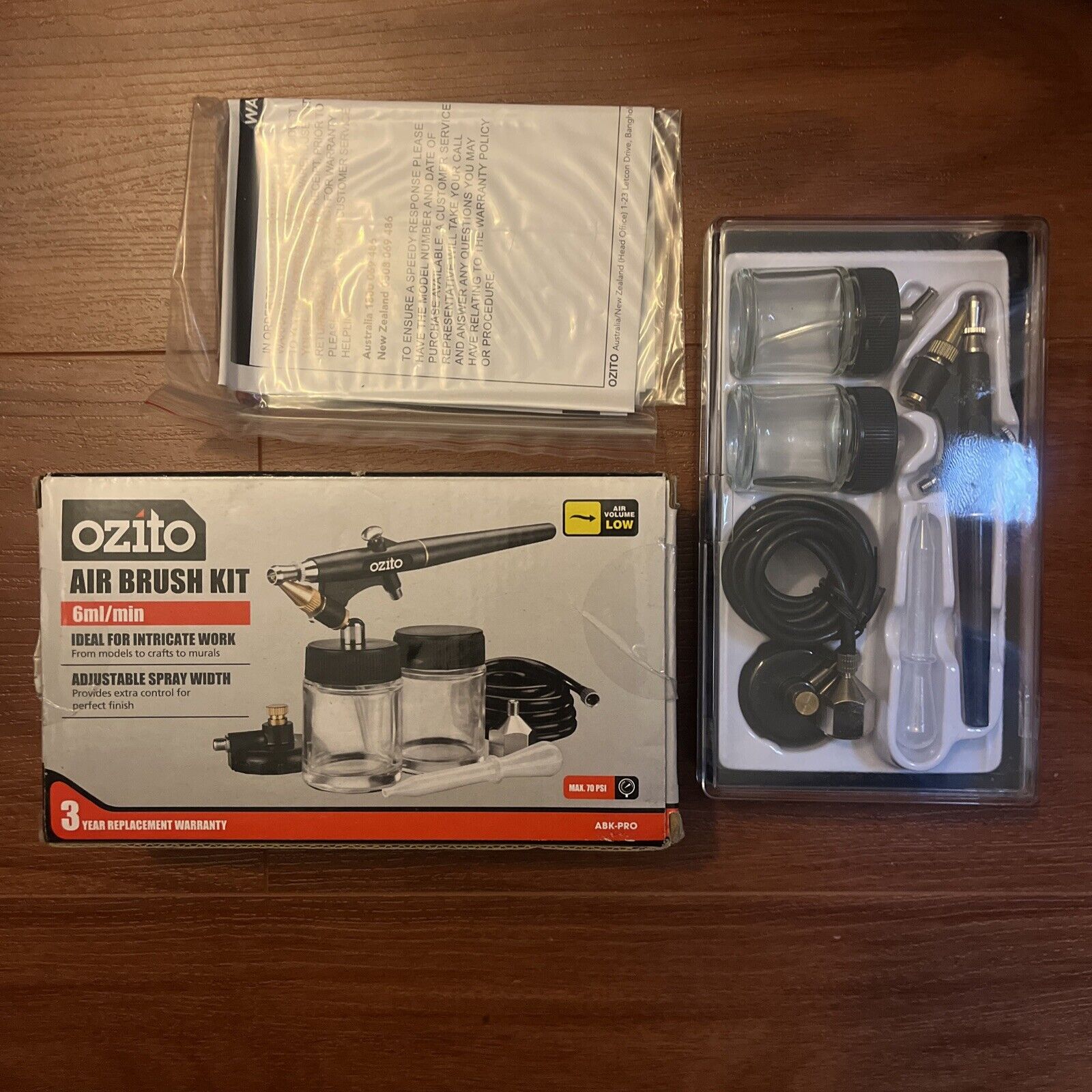 Ozito Air Brush Kit 6ml/Min ABKPRO *Never Used* Retro Unit