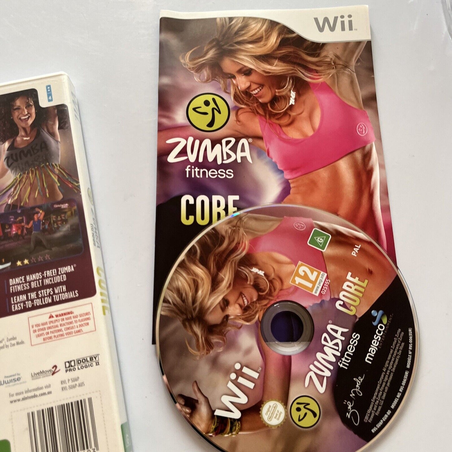 Zumba Fitness Core - Nintendo Wii Manual PAL