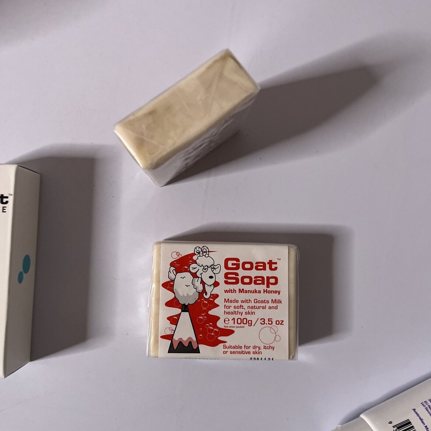 Goat Face Q10 Eye Cream 30mL & 2x Goat Soap With Manuka Honey Made in Australia