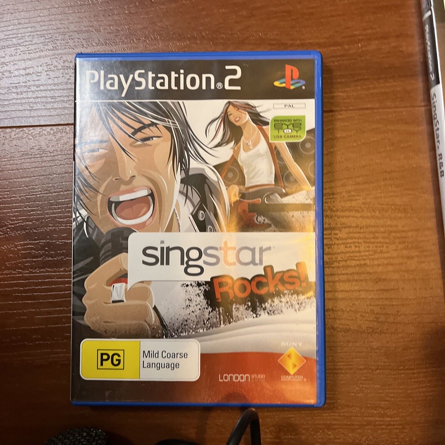 SingStar Rocks! & R&B With 2 USB Microphone Sony Playstation 2 PS2 PAL