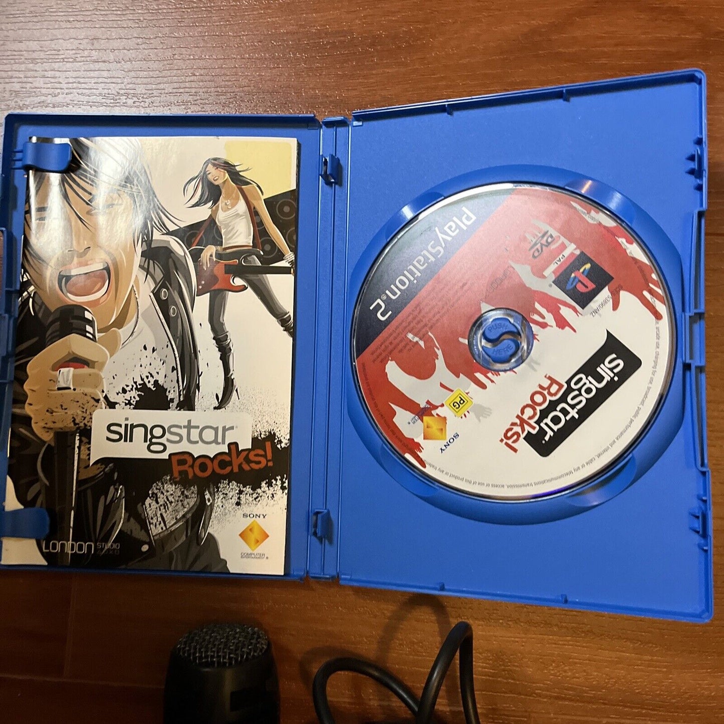 SingStar Rocks! & R&B With 2 USB Microphone Sony Playstation 2 PS2 PAL