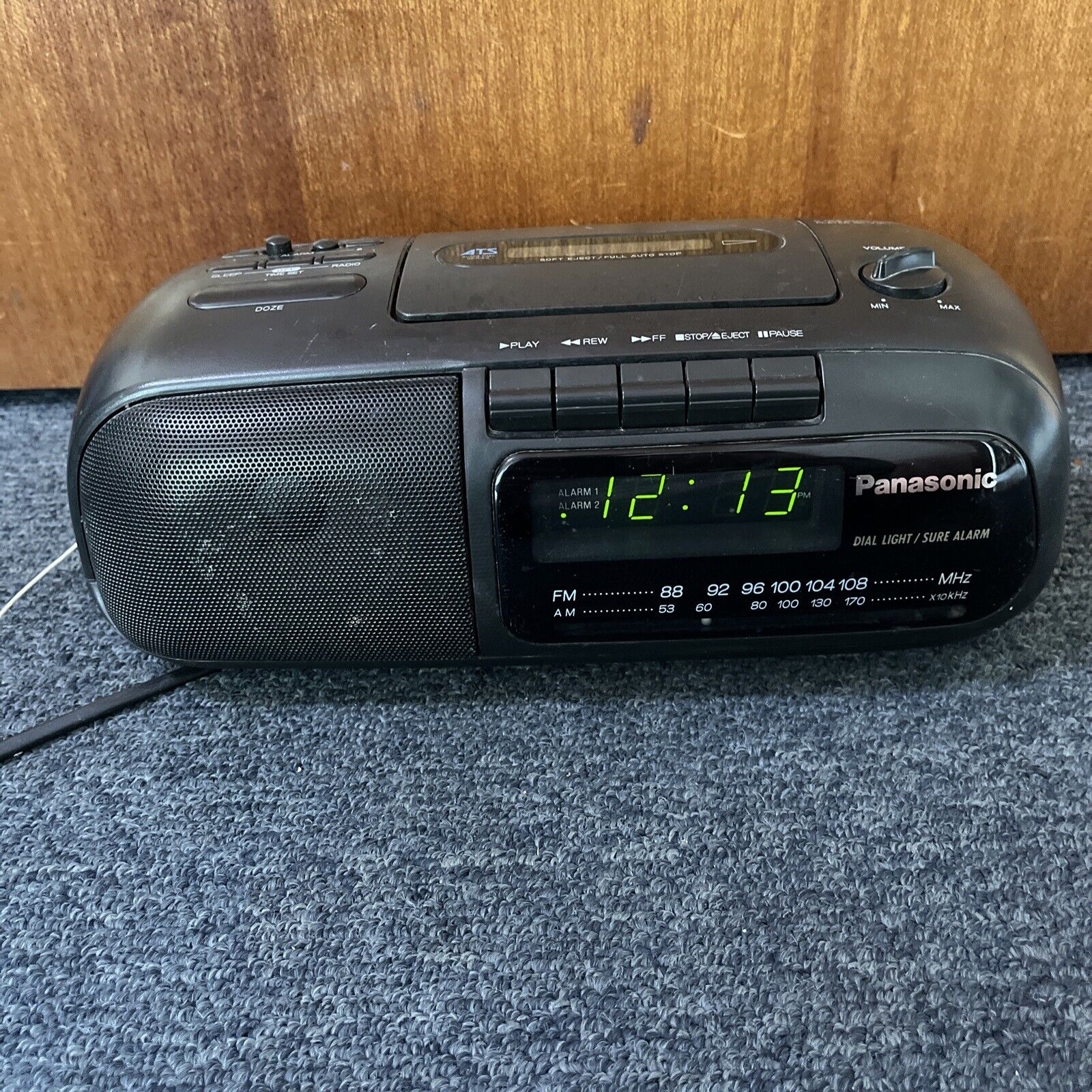 Panasonic Clock AM/FM Radio Cassette Player RXX160 *Tape Not Working