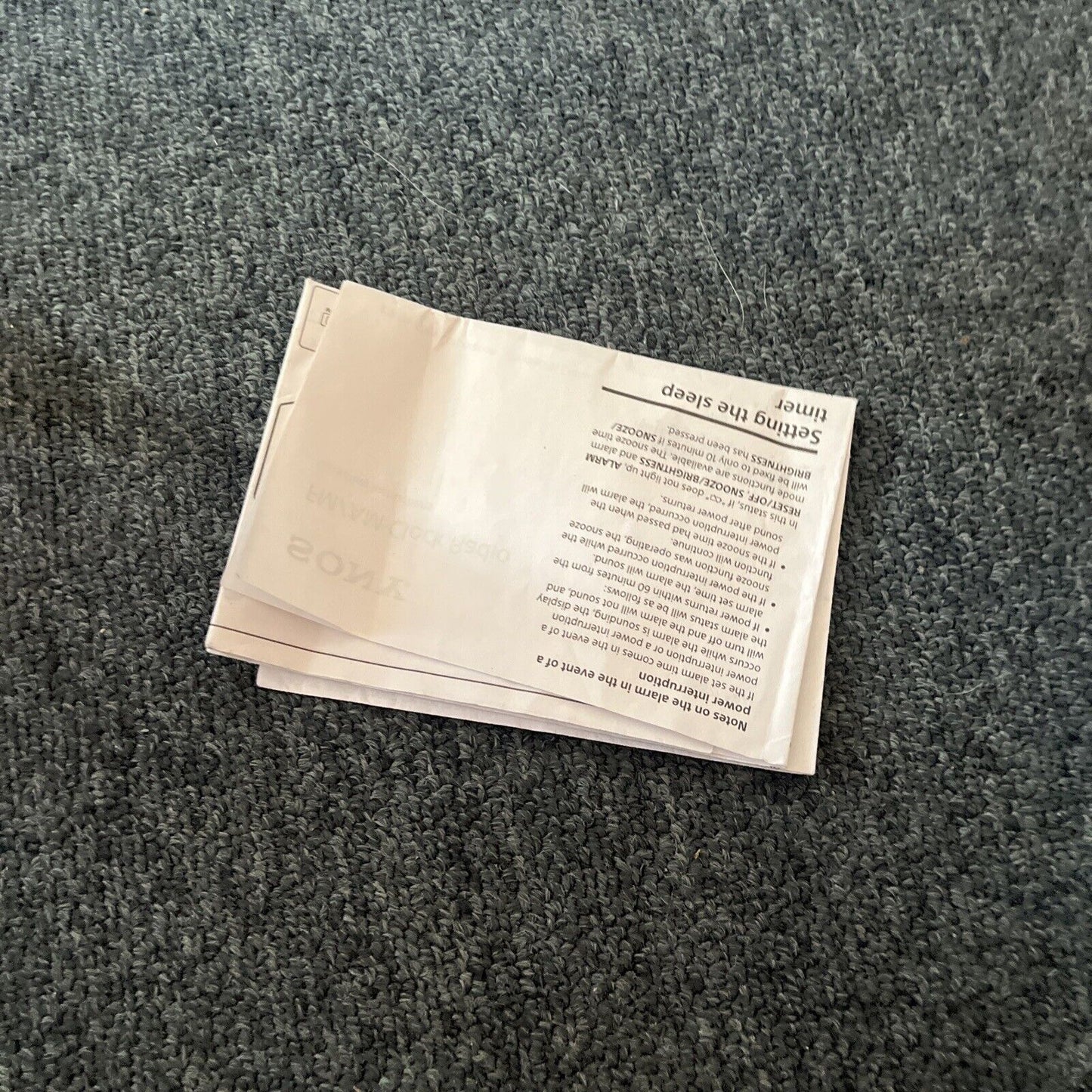 Sony ICF-C1 White Cube AM / FM Alarm Clock Radio LCD Display