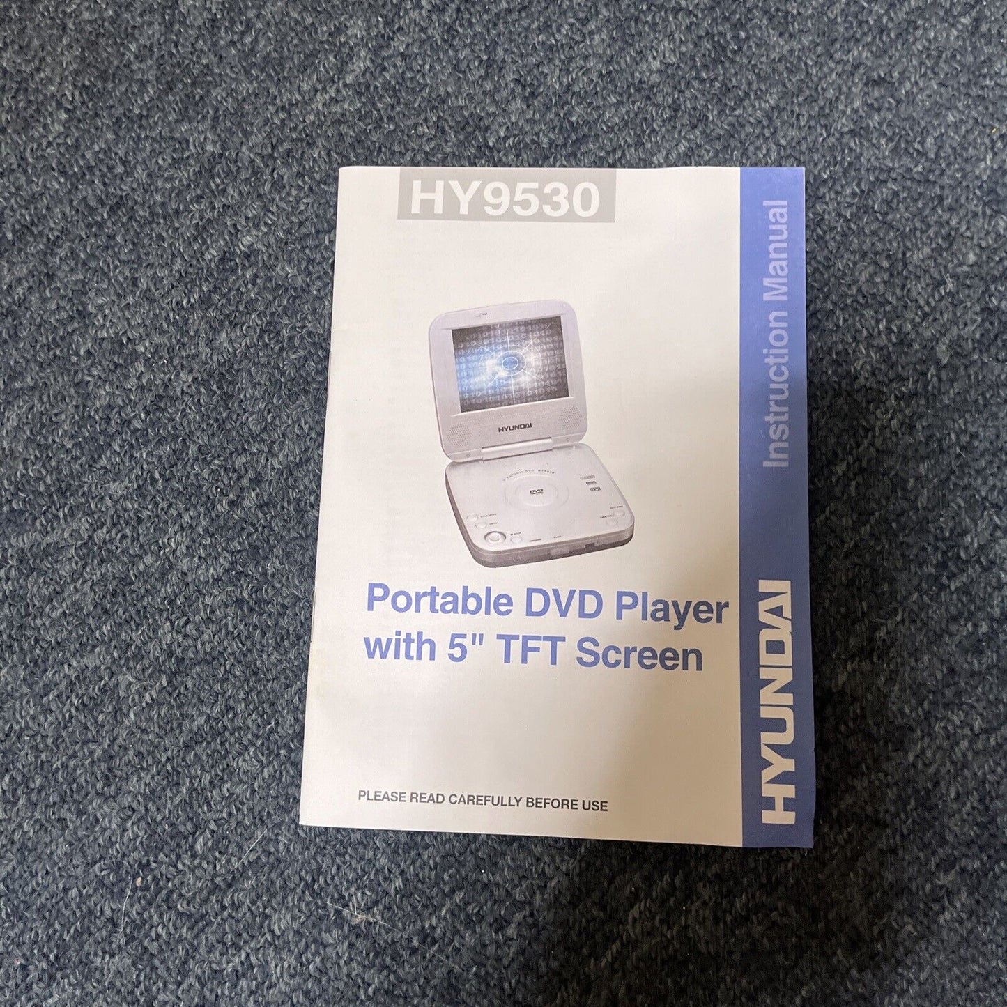 Hyundai Portable 5" DVD HDCD Player With Remote And Rechargeable Battery Hy9530