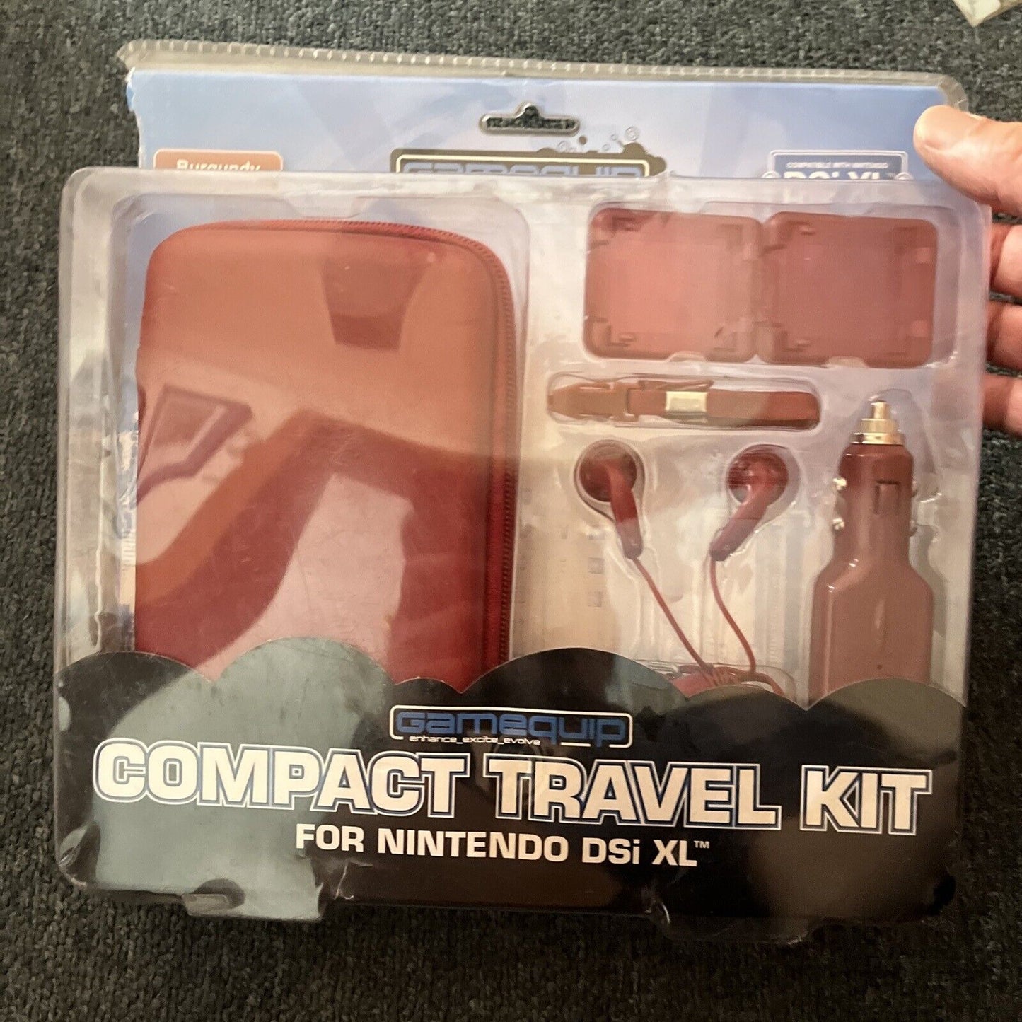 Gamequip Compact Travel Kit For Nintendo DSi XL Carry Case, Card Cases, Strap