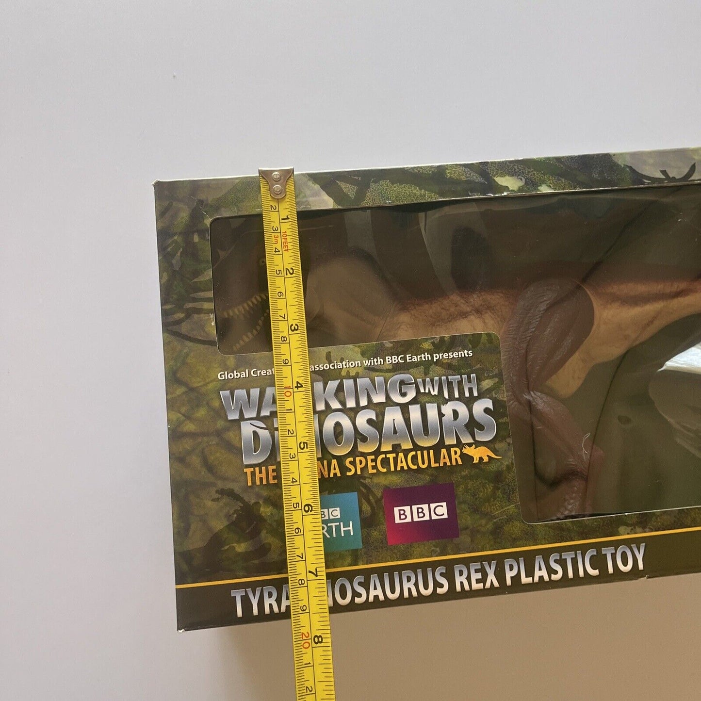 BBC Walking With Dinosaurs Tyrannosaurs Rex Plastic Toy 13" Long 2012 BBC Earth