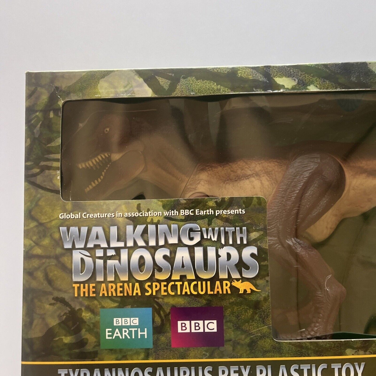 BBC Walking With Dinosaurs Tyrannosaurs Rex Plastic Toy 13" Long 2012 BBC Earth