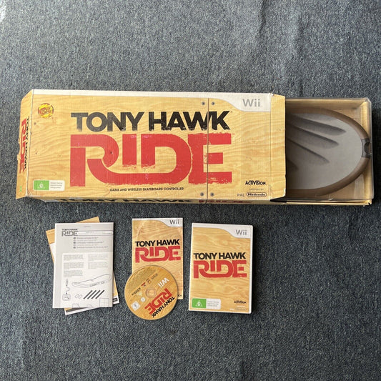 Tony Hawk Ride Wireless Board Controller & Game Nintendo Wii *Missing Dongle*