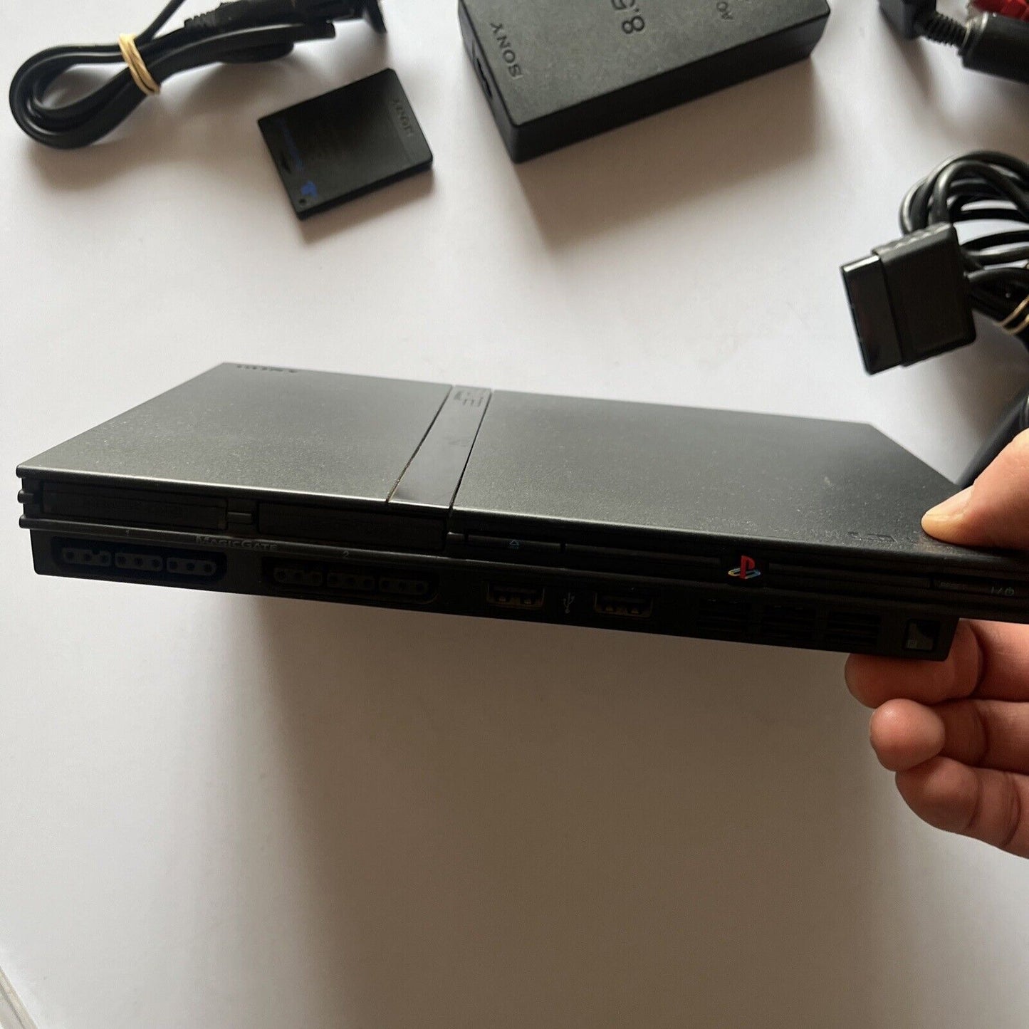 Sony Playstation 2 Slim Console PAL SCPH-70002 1x Controller & 8mb Memory Card